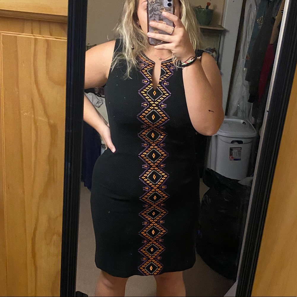 Black mini dress